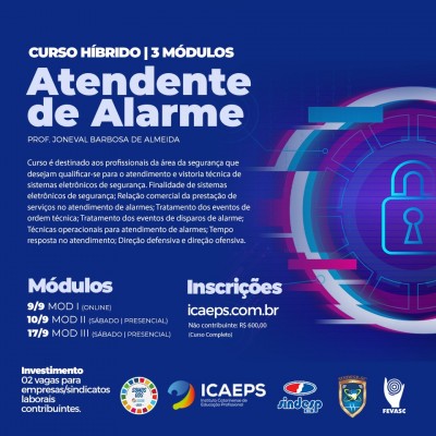 CURSO - ATENDENTE DE ALARME