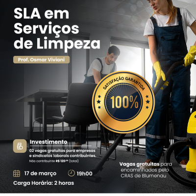 TREINAMENTO - SLA EM SERVIÇOS DE LIMPEZA (VIRTUAL)