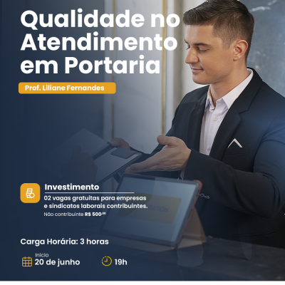 CURSO - QUALIDADE NO ATENDIMENTO EM PORTARIA 
