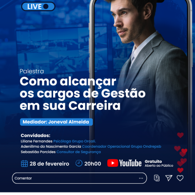 LIVE - COMO ALCANÇAR OS CARGOS DE GESTÃO EM SUA CARREIRA