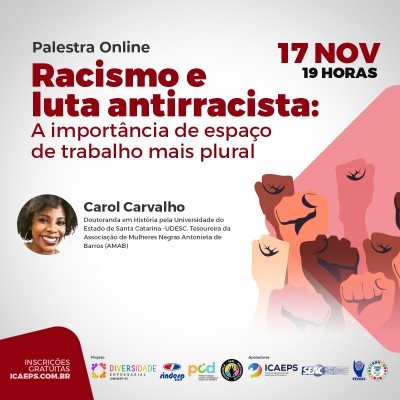 PALESTRA: RACISMO E LUTA ANTIRRACISTA 