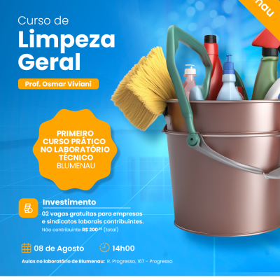PRESENCIAL - CURSO DE LIMPEZA GERAL