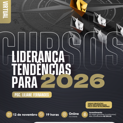 TREINAMENTO - LIDERANÇA - TENDÊNCIAS PARA 2026 (VIRTUAL)