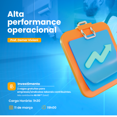 TREINAMENTO: ALTA PERFORMANCE OPERACIONAL (VIRTUAL)