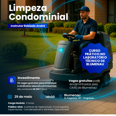 TREINAMENTO PRESENCIAL - LIMPEZA CONDOMINIAL