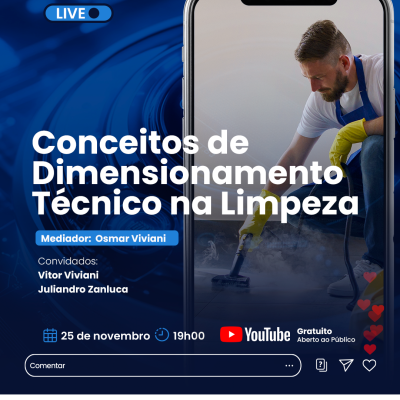 LIVE - CONCEITOS DO DIMENSIONAMENTO TÉCNICO NA LIMPEZA