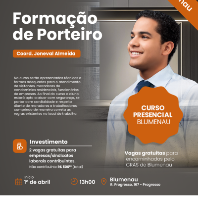 PRESENCIAL BLUMENAU - FORMAÇÃO DE PORTEIRO 