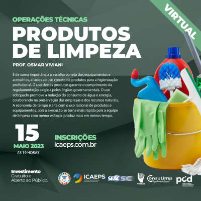 TREINAMENTO ON-LINE: PRODUTOS DE LIMPEZA