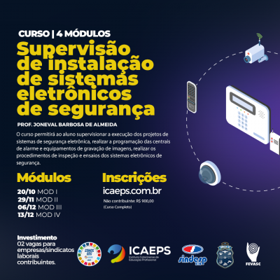 CURSO - SUPERVISÃO DE INSTALAÇÃO DE SISTEMAS ELETRÔNICOS DE SEGURANÇA