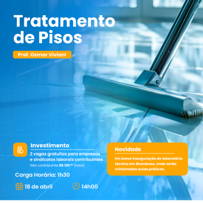 PALESTRA - TRATAMENTO DE PISOS (VIRTUAL)