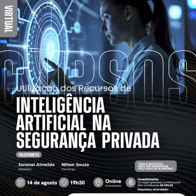 CURSO UTILIZAÇÃO DOS RECURSOS DE INTELIGÊNCIA ARTIFICIAL NA SEGURANÇA 