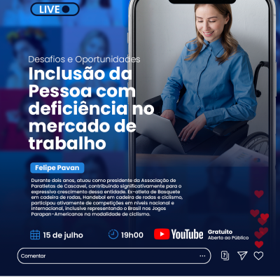 PALESTRA: DESAFIOS E OPORTUNIDADES - INCLUSÃO DA PESSOA COM DEFICIÊN.