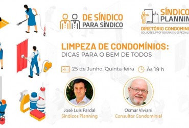 Assessor técnico do ICAEPS participa de live sobre Limpeza Condominial