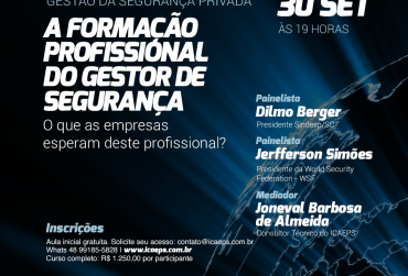 ICAEPS e WSF promovem curso de gestão em segurança privada