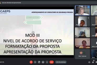 Aula III de curso de Consultores é transmitida via videoconferência