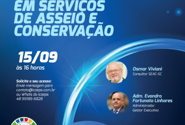 ICAEPS realiza live sobre Qualidade em serviço de asseio e conservação