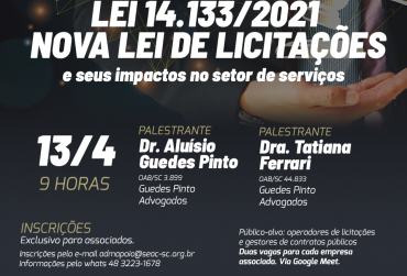 Assessoria jurídica apresenta palestra sobre a Nova Lei de Licitações