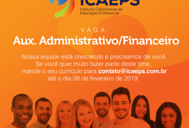 Oportunidade: venha fazer parte da equipe do ICAEPS!