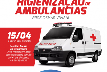 ICAEPS promove treinamento sobre higienização de ambulâncias