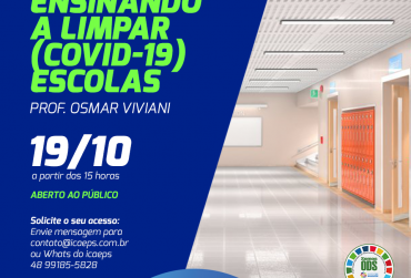 Limpeza das escolas será foco de treinamento promovido pelo ICAEPS