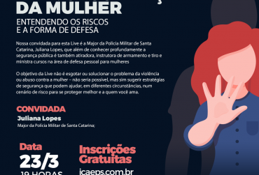 Live sobre segurança celebra mês da mulher