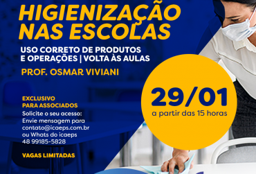 Treinamento sobre higienização nas escolas abre temporada 2021