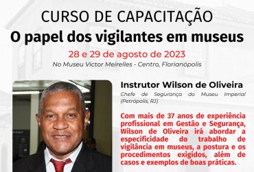 Museu Victor Meirelles sedia capacitação sobre o papel dos vigilantes 