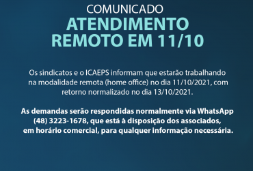 Comunicado - Atendimento Remoto