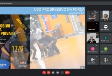 Uso progressivo da força na segurança é analisado em evento virtual