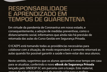 Responsabilidade e aprendizado em tempos de quarentena